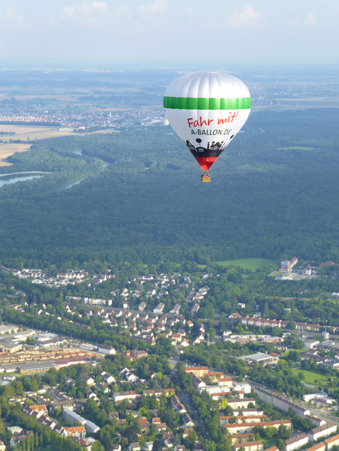 Ballon über Augsburg